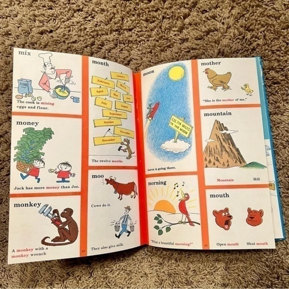 💚 Vintage 1964 The Cat In The Hat Dictionary Book